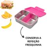 Marmita Infantil Fisher Price Bento BOX Lancheira Escolar Lanche Fruta Parquinho Passeio Viagem AÇO  - 4