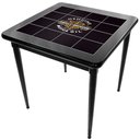 Ver imagem 3 de Cj Mesa Madeira Azulejo 80x80cm - Base 4pé 78cm + 2 Cadeiras 43 - Preta - Harley Davidson Genuine