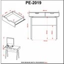 Ver imagem 6 de Penteadeira com Espelho 1 Gaveta Espresso Móveis