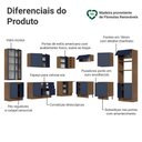 Ver imagem 4 de Armário de Cozinha Completa de Canto 549 cm Rustic/Azul Vik Madesa 01