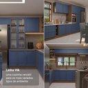 Ver imagem 5 de Armário de Cozinha Completa de Canto 549 cm Rustic/Azul Vik Madesa 01