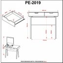 Ver imagem 7 de Penteadeira com Espelho 1 Gaveta Espresso Móveis