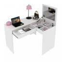 Ver imagem 4 de Escrivaninha Mesa Escritório Penteadeira 1 Gaveta Espresso Móveis