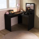 Ver imagem 2 de Escrivaninha Mesa Escritório Penteadeira 1 Gaveta Espresso Móveis