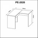 Ver imagem 7 de Escrivaninha Mesa Escritório Penteadeira 1 Gaveta Espresso Móveis