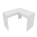 Ver imagem 4 de Escrivaninha Mesa Escritório Penteadeira em L com Espelho Espresso Móveis