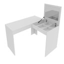 Ver imagem 3 de Escrivaninha Mesa Escritório Penteadeira em L com Espelho Espresso Móveis