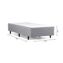 Ver imagem 2 de Base Box Solteiro 88x188x28cm Idea Cinza Herval
