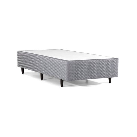 Base Box Solteiro 88x188x28cm Idea Cinza Herval