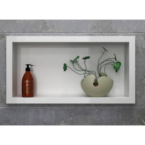 Nicho para Banheiro Mármore Sintético 63x10x33cm 