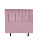 Ver imagem 1 de Cabeceira Estofada Kiara 100cm Solteiro Box Quarto Suede Rosa Bebê - Gat Magazine