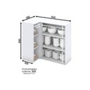 Ver imagem 3 de Armário de Cozinha Modulado Canto Reto Americana C/ 1 Porta Branco - Henn