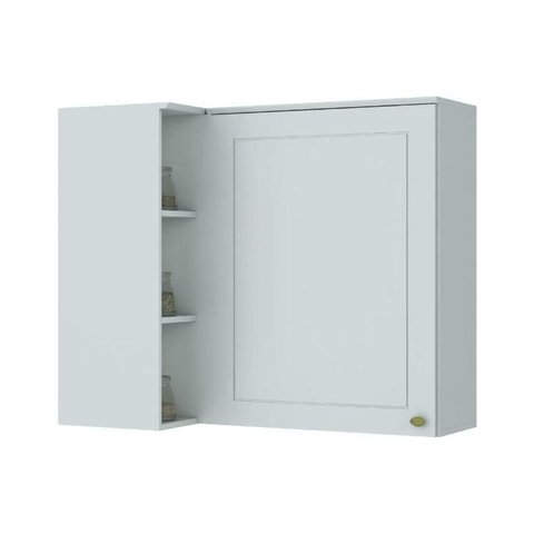 Armário de Cozinha Modulado Canto Reto Americana C/ 1 Porta Branco - Henn