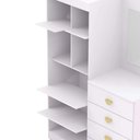 Ver imagem 3 de Cômoda Roupeiro 2 Portas 4 Gavetas Cristal - Branco - Vila Rica