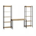 Ver imagem 2 de Conjunto 3 Peças com Escrivaninha e 2 Estantes Industriais Active Yescasa