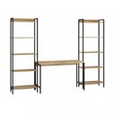 Ver imagem 2 de Kit 3 Peças com Escrivaninha e 2 Estantes Industriais Active Yescasa