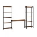 Ver imagem 2 de Kit 3 Peças com Escrivaninha e 2 Estantes Industriais Active Yescasa