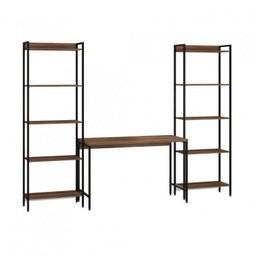 Conjunto 3 Peças com Escrivaninha e 2 Estantes Industriais Active Yescasa - 2