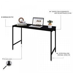 Kit 3 Peças com Escrivaninha e 2 Estantes Industriais Active  Yescasa - 6