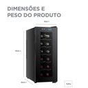 Ver imagem 7 de Adega Climatizada Midea 12 Garrafas Mdrw066fgggl3 - Bivolt