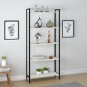 Ver imagem 3 de Kit 3 Peças com Escrivaninha e 2 Estantes Industriais Active Yescasa