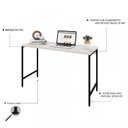 Ver imagem 6 de Conjunto 3 Peças com Escrivaninha e 2 Estantes Industriais Active Yescasa Branco