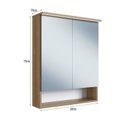 Ver imagem 3 de Armário Espelheira para Banheiro com 2 Portas e Iluminação Led