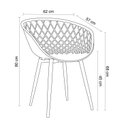 Ver imagem 3 de Kit 4 Cadeiras com Braços Clarice