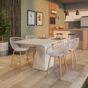 Ver imagem 2 de Kit 4 Cadeiras com Braços Clarice