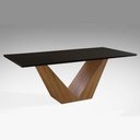 Ver imagem 1 de Mesa de Jantar Versus 220cm X 110cm Laca Preta