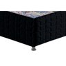 Cama Box Baú Casal Bordado Black (138x188x35) - Anjos - 6