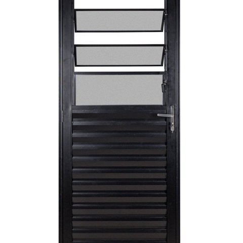 Porta Basculante Vidro Mini Boreal 210x90cm Ecosul Esquadrisul Abertura Direita Branco