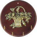 Ver imagem 1 de Porta Chaves CESTA DE FLORES SAT Cesta Dourada