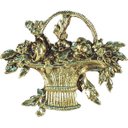 Ver imagem 2 de Porta Chaves CESTA DE FLORES SAT Cesta Dourada