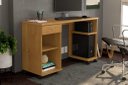 Ver imagem 2 de Mesa / Escrivaninha para Computador Mi com Rodízios Cor Cinamomo