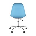 Ver imagem 3 de Kit com 2 Cadeiras Eames Office Cromada Azul Claro Moderna para Escritório e Estudo
