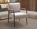 Ver imagem 3 de Kit 2 Poltronas Decorativas Jade Braços Fixo para Sala de Estar, Recepção - Veludo Capuccino