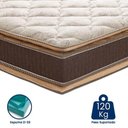 Ver imagem 3 de Colchao King Mola Bali Marrom Pillow Top Duplo 193x203x28