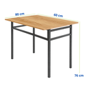 Ver imagem 3 de Conjunto Mesa Dobrável com 4 Banquetas Cozinha Apartamento