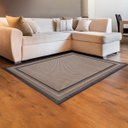 Ver imagem 2 de Tapete para Sala 133 X 190 Cm Retangular Nature Eco Moldura Boucle Cinza Escuro - Clicklar