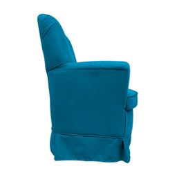 Poltrona de Amametação + Puff com Balanço Dayane Suede:azul Royal - 4