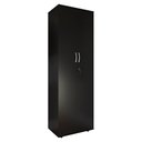 Ver imagem 1 de Armário Organizador Multiuso Kiev 2 Portas com Chave Preto