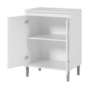 Ver imagem 2 de Balcão Microondas 2 Portas Multiuso Ej Móveis Cozinha:branco