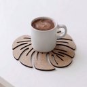 Ver imagem 2 de Kit 10 Porta Copo Bolacha Costela de Adão MDF Cru 3mm