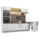 Ver imagem 3 de Armário de Cozinha Completa 315cm Branco Glamy Madesa 01