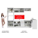 Ver imagem 6 de Armário de Cozinha Completa 315cm Branco Glamy Madesa 01