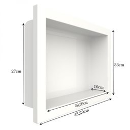 Nicho para Banheiro Mármore Sintético 45,2x10x33cm  - 3