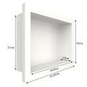 Ver imagem 3 de Nicho para Banheiro Mármore Sintético 45,2x10x33cm