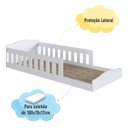 Ver imagem 3 de Cama de Chão de Solteiro Infantil Enc002 Linha Encanto Completa Móveis