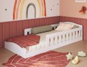 Ver imagem 1 de Cama de Chão de Solteiro Infantil Enc002 Linha Encanto Completa Móveis